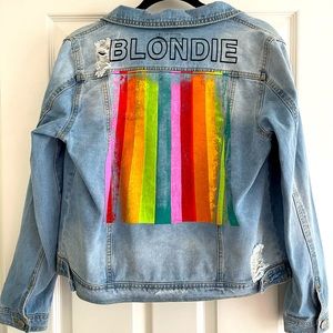 BLONDIE LARGE/CROP DENIM JACKET - 100% COTTON